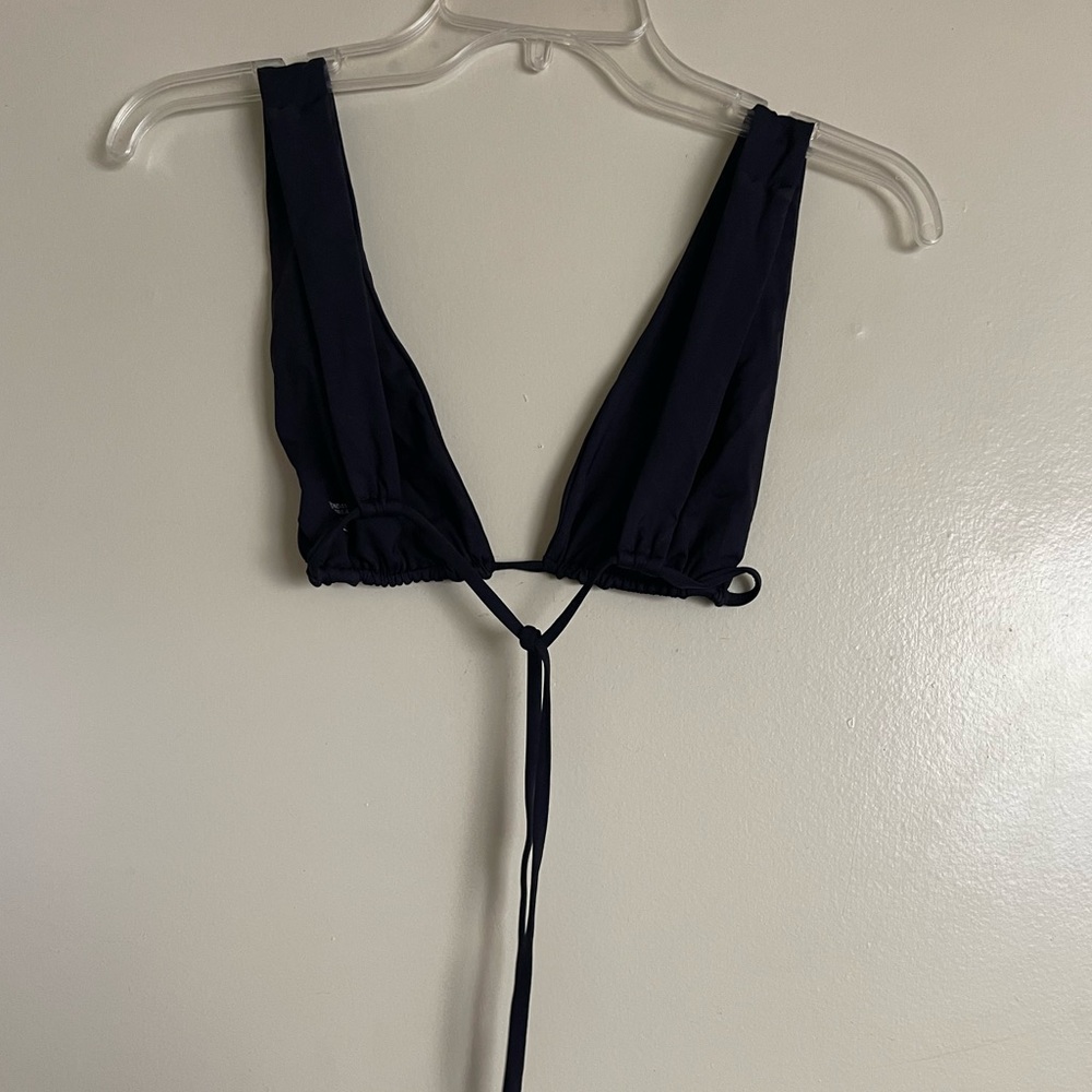 Monday Swimwear Black Palm Springs top sz L